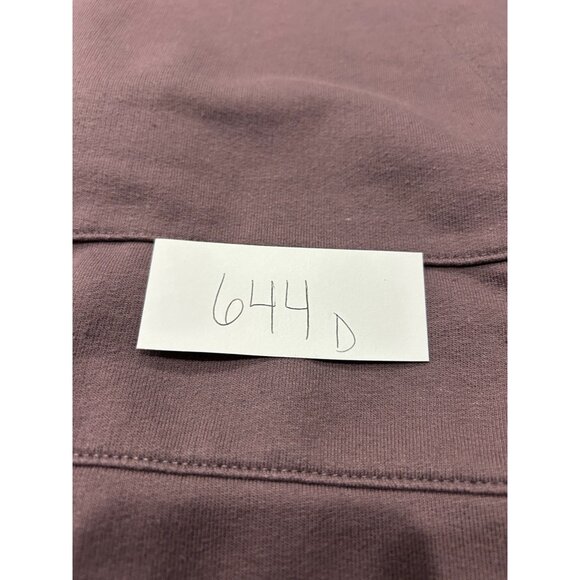 Merona Womens Mauve Kangaroo Pocket Hooded Pullover Sweatshirt Size Large Cozy - Picture 9 of 10